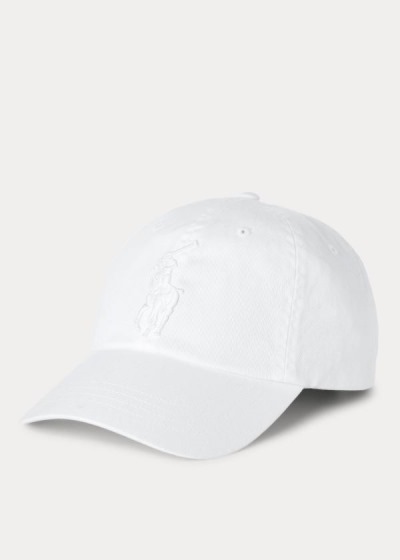 Gorra Polo Ralph Lauren Hombre Blancos - Big Pony Chino - RKQTF7054